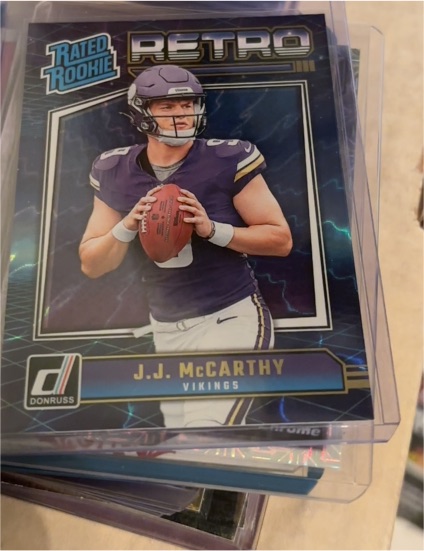 2024 Donruss Rated Rookie Retro #2 J.J. McCarthy — front