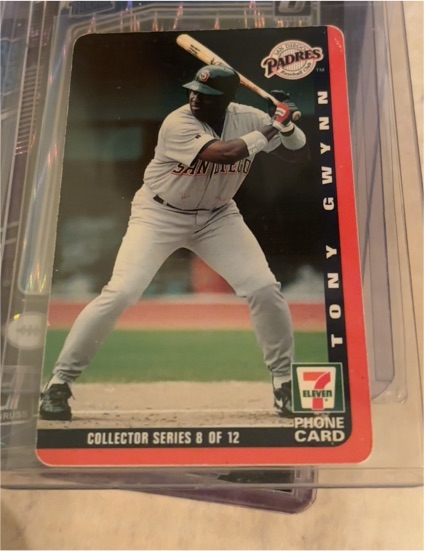 1996 7-Eleven #8 Tony Gwynn Phone Card — front