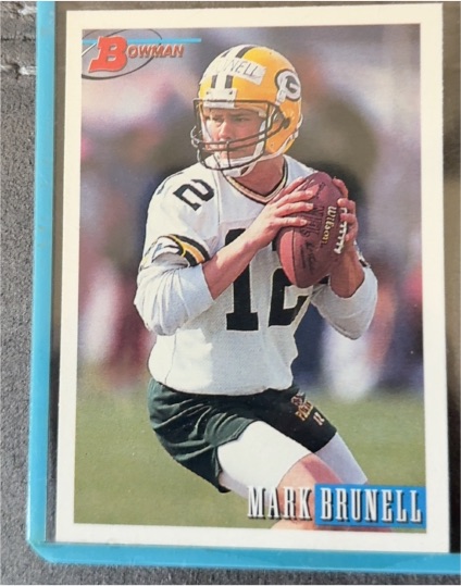 1993 Bowman #166 Mark Brunell — front