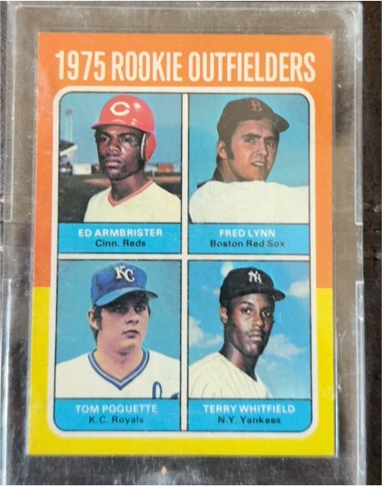 1975 Topps #622 Rookie Outfielders Fred Lynn — front