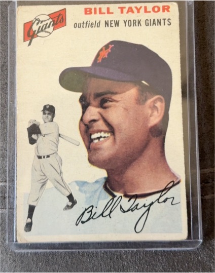 1954 Topps #74 Bill Taylor — front