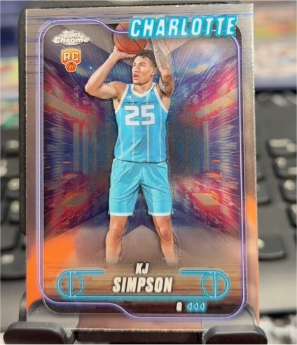 2024-25 Topps Chrome #102 KJ Simpson — front
