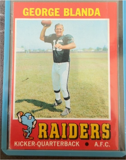 1971 Topps #39 George Blanda — front