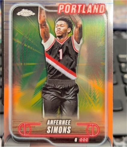 2024-25 Topps Chrome #53 Anfernee Simons — front
