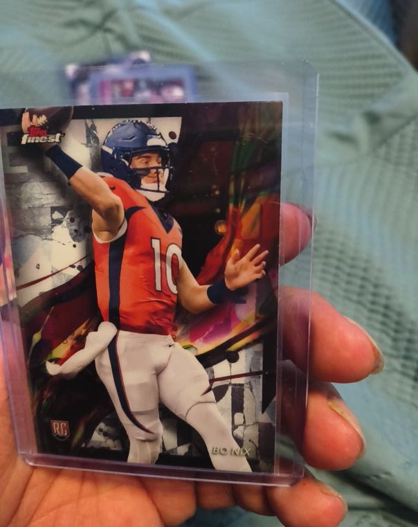 2024 Topps Finest #63 Bo Nix — front