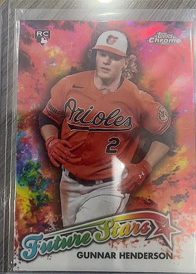 2023 Topps Chrome Update #FSU-17 Gunnar Henderson Future Stars RC — front
