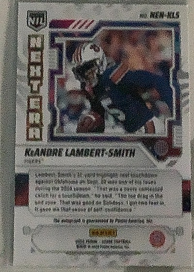2023 Panini Score NIL Next Era #NEN-KLS Keandre Lambert-Smith — back