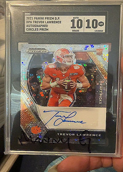 2021 Panini Prizm Draft Picks #DPA Trevor Lawrence — front