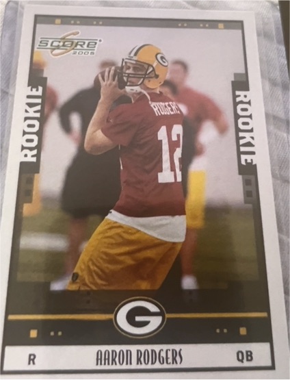 2005 Score #352 Aaron Rodgers Rookie Card — front