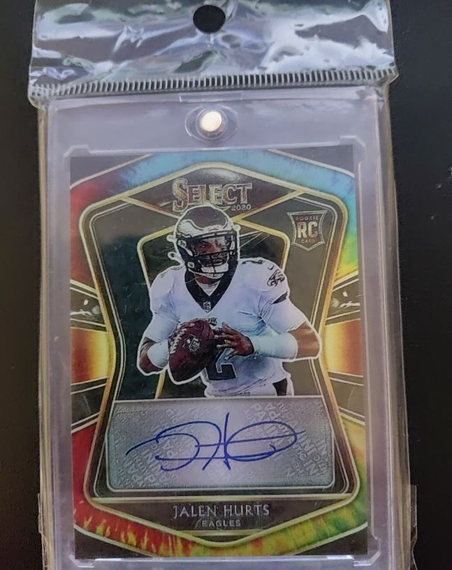 2020 Panini Select Jalen Hurts Rookie Card — front