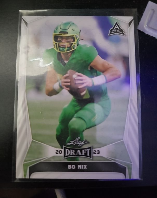 2023 Leaf Draft #32 Bo Nix — front