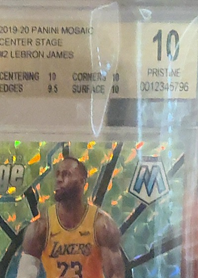 2019-20 Panini Mosaic #M2 LeBron James Center Stage — front