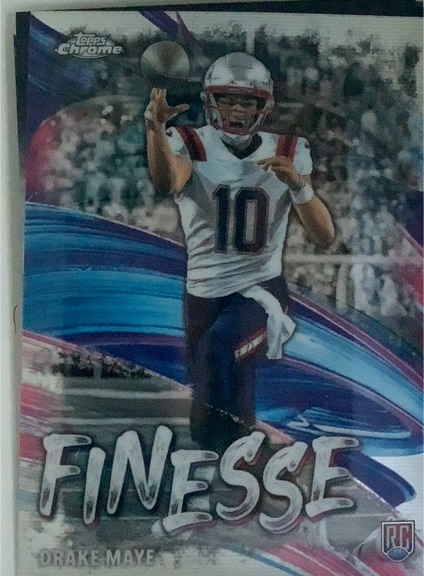 2024 Topps Chrome #F-2 Drake Maye Finesse — front