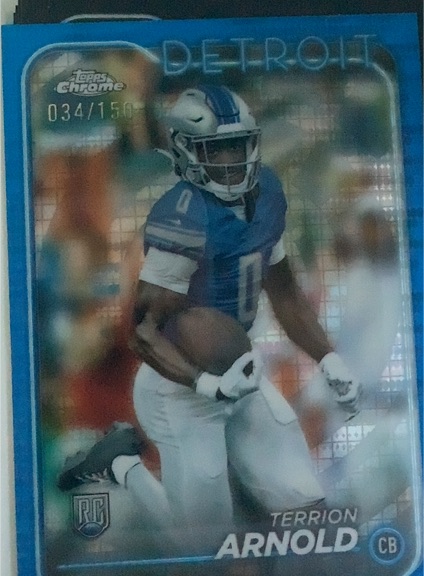 2024 Topps Chrome #034 Terrion Arnold — front