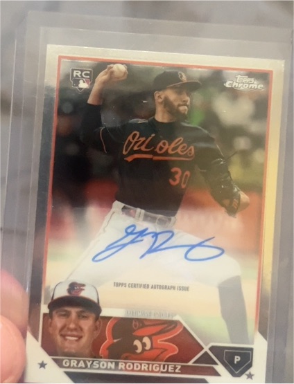 2023 Topps Chrome Update #AC-GR Grayson Rodriguez Autographs — front