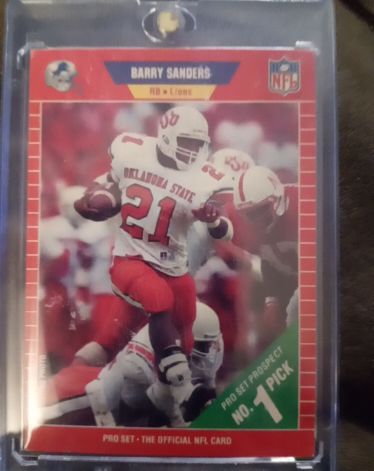 1989 Pro Set #494 Barry Sanders — front