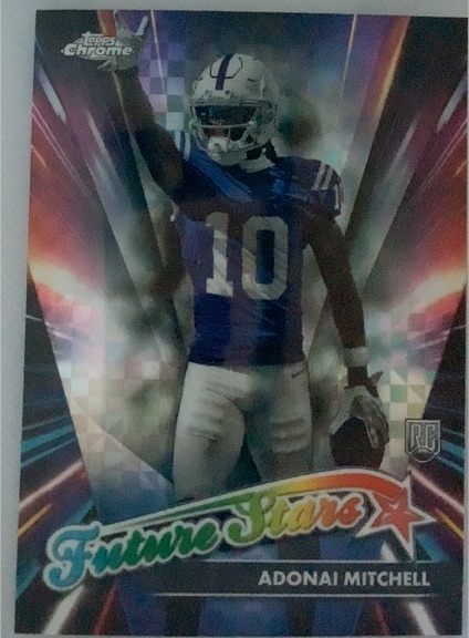 2024 Topps Chrome #FS-25 Adonai Mitchell Future Stars — front