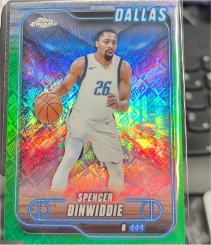 2024-25 Topps Chrome #175 Spencer Dinwiddie — front