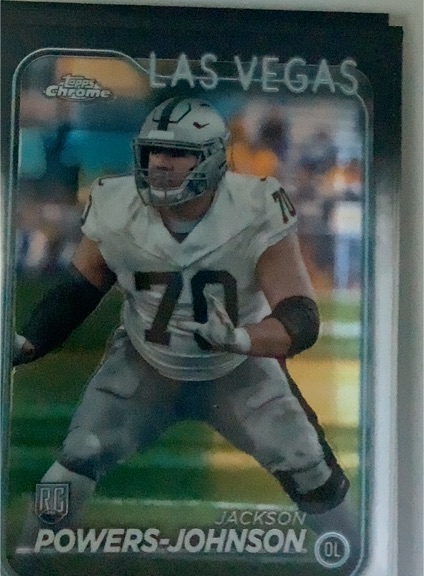 2024 Topps Chrome Las Vegas #LAS VEGAS Jackson Powers-Johnson RC — front