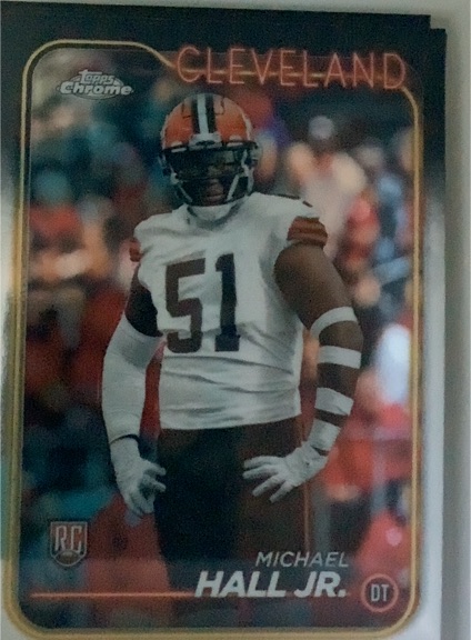 2024 Topps Chrome #268 Michael Hall Jr. — front