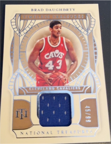 2020-21 Panini National Treasures Timeless Treasures #TTM-BRD Brad Daugherty — front