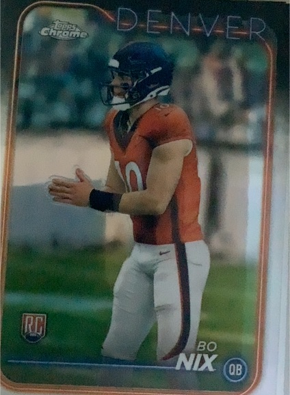 2024 Topps Chrome #206 Bo Nix — front
