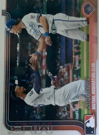2025 Topps Series 2 #365 Nice, Bro! Mutual Admiration Club Bobby Witt Jr. — front