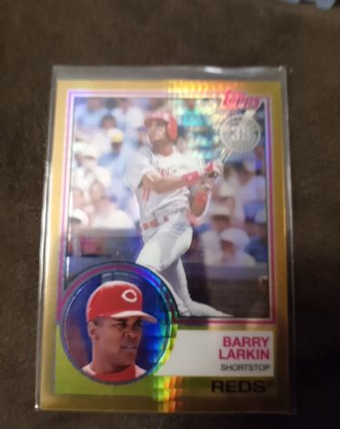 2018 Topps 1983 Topps Design Chrome Update Series #110 Barry Larkin — front