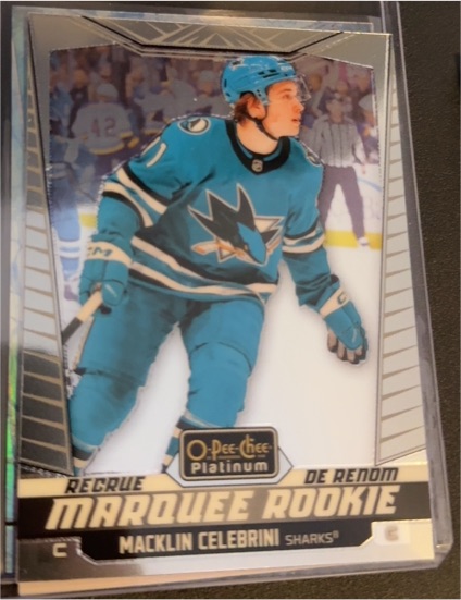 2024-25 O-Pee-Chee Platinum #263 Macklin Celebrini Marquee Rookie — front