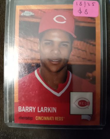 2022 Topps Chrome Platinum Anniversary #74 Barry Larkin Cincinnati Reds — front