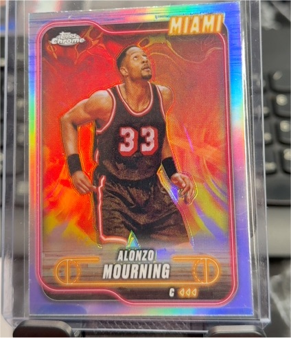 2024-25 Topps Chrome #9 Alonzo Mourning — front