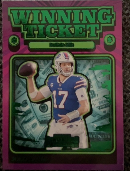 2021 Panini Contenders Winning Ticket #WT-JAL Josh Allen — front