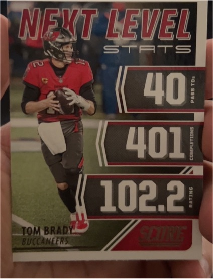 2021 Panini Score Next Level Stats #NL1 Tom Brady — front