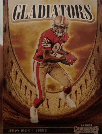 2021 Panini Contenders Gladiators #GLD-JRI Jerry Rice — front