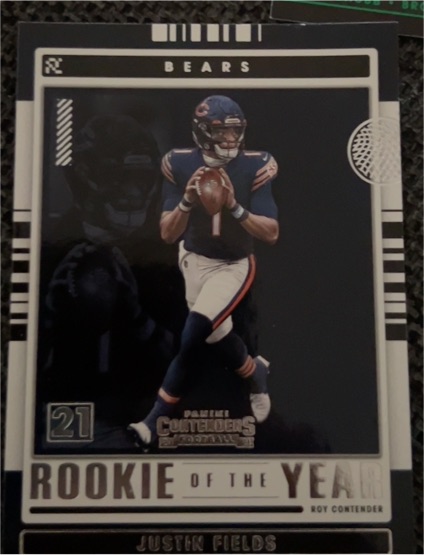 2021 Panini Contenders Rookie of the Year #ROY-JFI Justin Fields — front