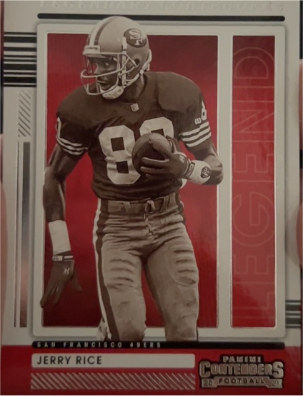 2021 Panini Contenders Legendary Contenders #4 Jerry Rice — front