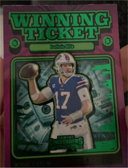 2021 Panini Contenders Winning Ticket #WT-JAL Josh Allen — front