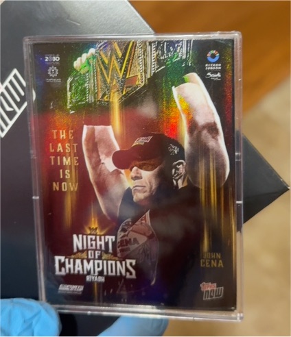 2025 Topps Now WWE #NIOC John Cena Night of Champions — front