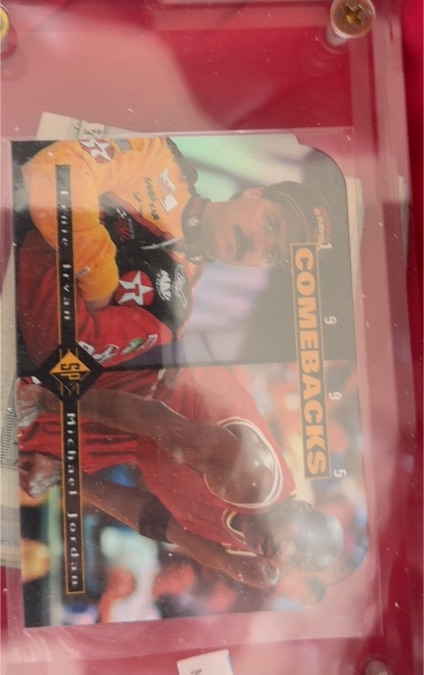 1995 Upper Deck SP #CB1 Michael Jordan Ernie Irvan Comebacks — front