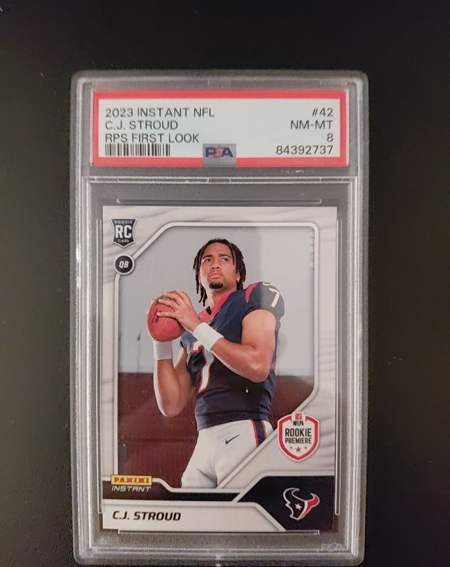 2023 Panini Instant NFL #42 C.J. Stroud RPS First Look Rookie Premiere — front