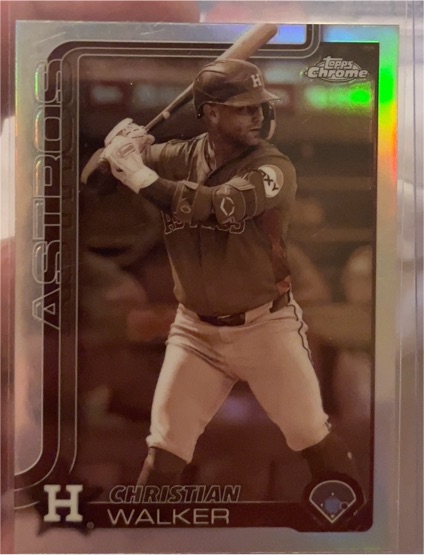 2025 Topps Chrome #279 Christian Walker Sepia Refractor — front