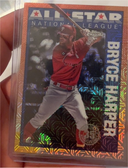 2025 Topps Series 2 90ASC-19 Bryce Harper All-Star Chrome Mojo — front