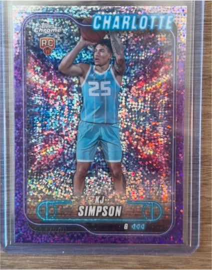 2025 Topps Chrome #102 KJ Simpson — front