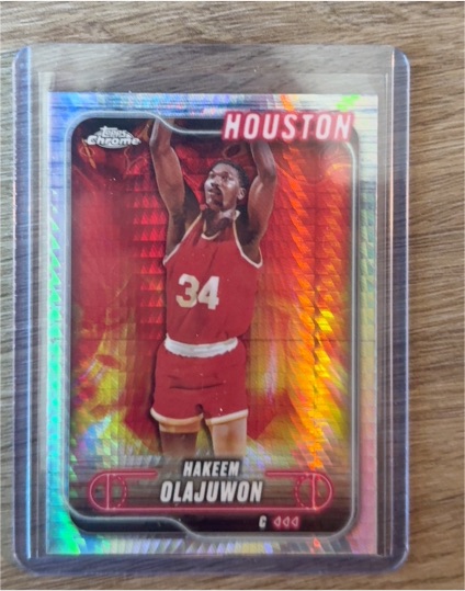 2024-25 Topps Chrome #115 Hakeem Olajuwon — front