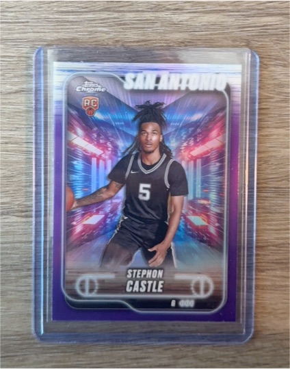2024-25 Topps Chrome #122 Stephon Castle — front