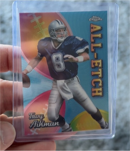 2024 Topps Chrome All-Etch #CAE-TA Troy Aikman — front