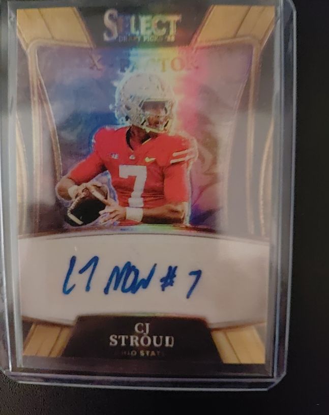 2022 Panini Select Draft Picks X-Factor Signatures #X-CJS CJ Stroud — front
