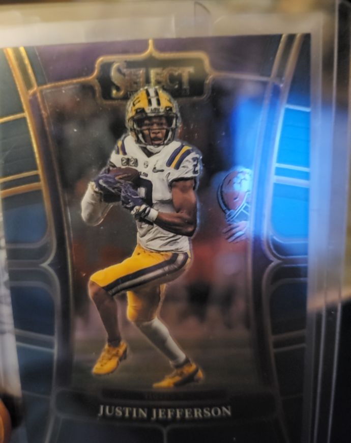2023 Panini Select Draft Picks #52 Justin Jefferson — front