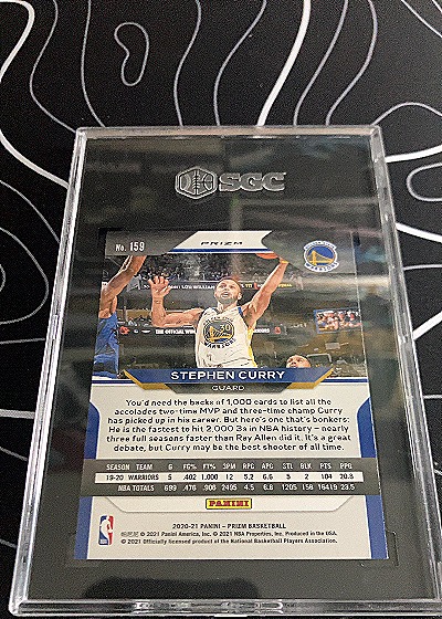 2020-21 Panini Prizm #159 Stephen Curry — back