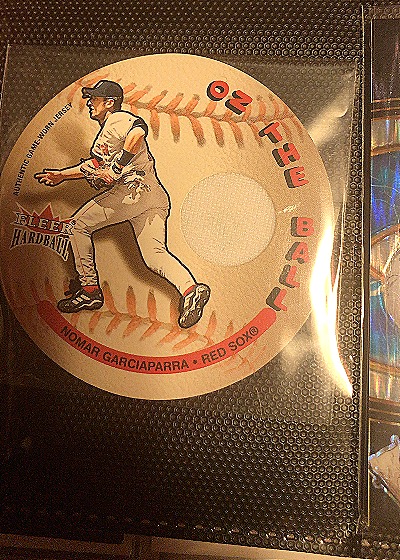 2003 Fleer Hardball #NG Nomar Garciaparra On the Ball Jersey — front